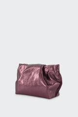 Fold Clutch Mini in Metallic Burgundy