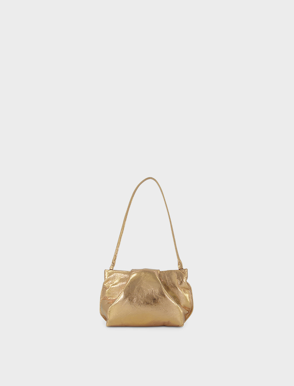 Fold Clutch Mini in Metallic Gold