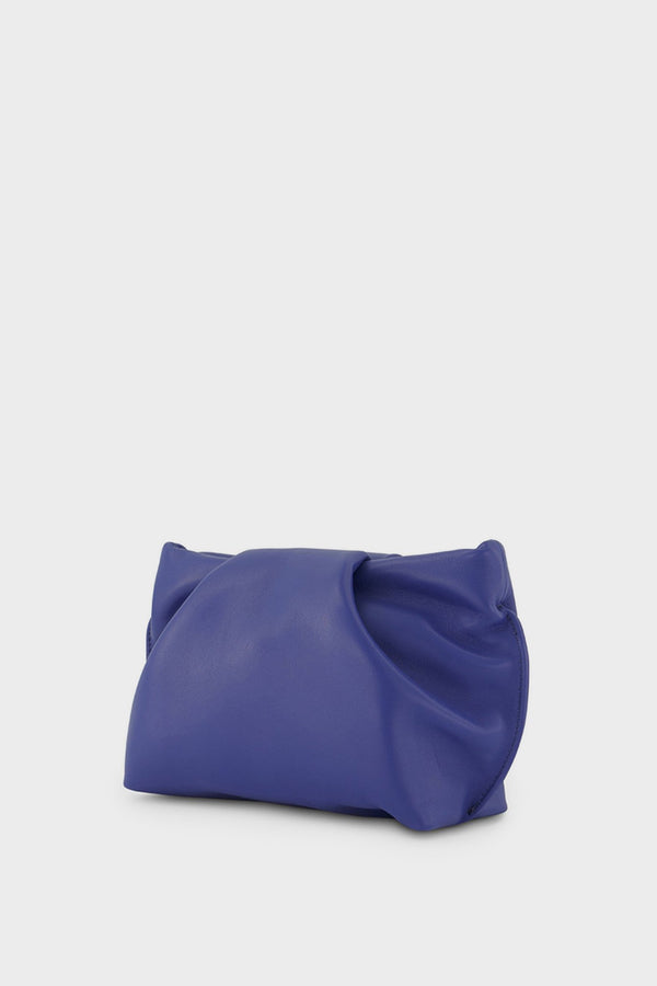 Fold Clutch Mini Smooth Cobalt