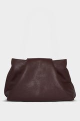 Fold Clutch in Grain Burgundy