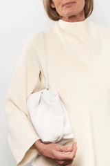 Fold Clutch in Smooth Off White