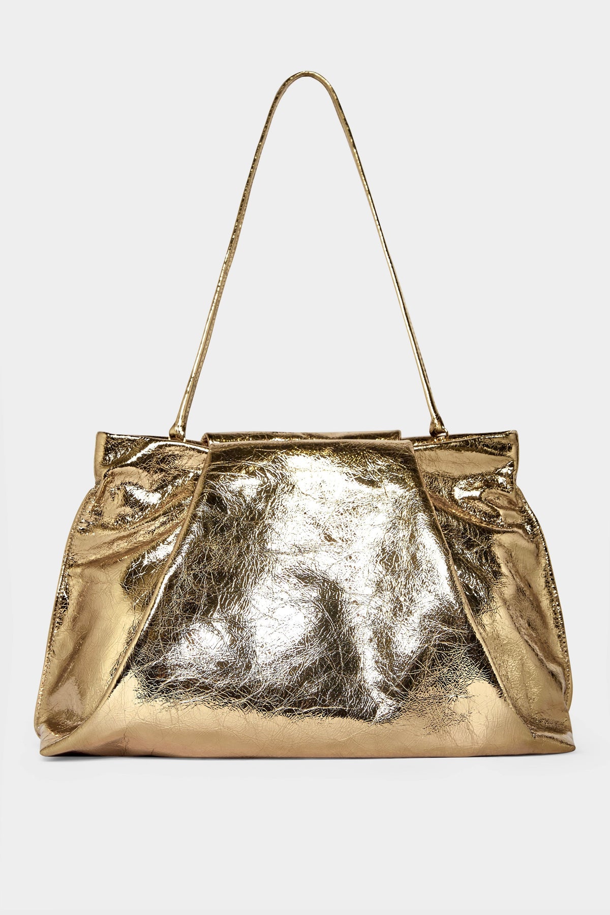 Fold Metallic Gold Clutch Shoulder Bag | Handmade in Australia