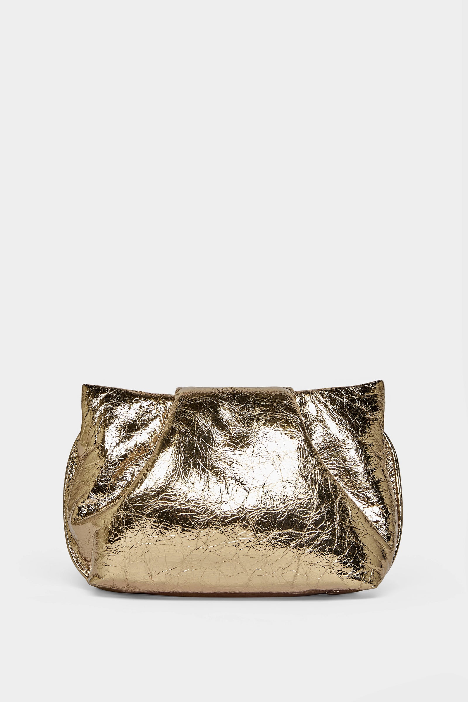 Fold Clutch Mini in Metallic Gold