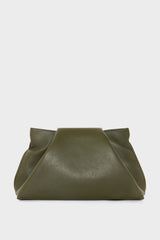 Fold Clutch in Smooth Khaki