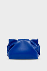 Fold Clutch Mini Smooth Cobalt