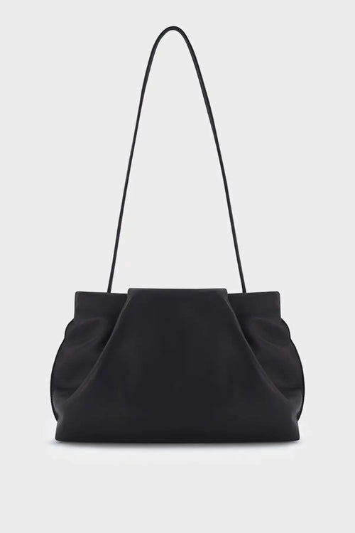 Fold Clutch in Smooth Black