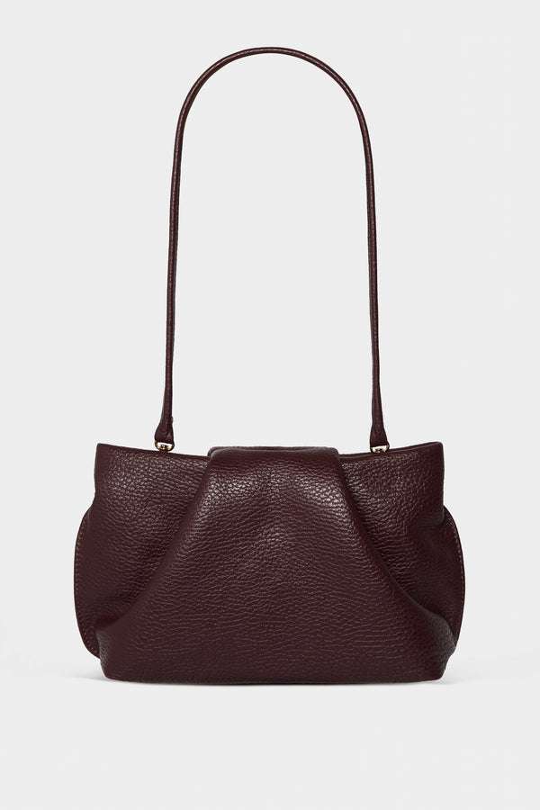 Fold Clutch Mini in Grain Burgundy