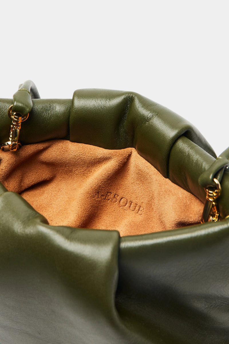 Fold Clutch Mini in Smooth Khaki