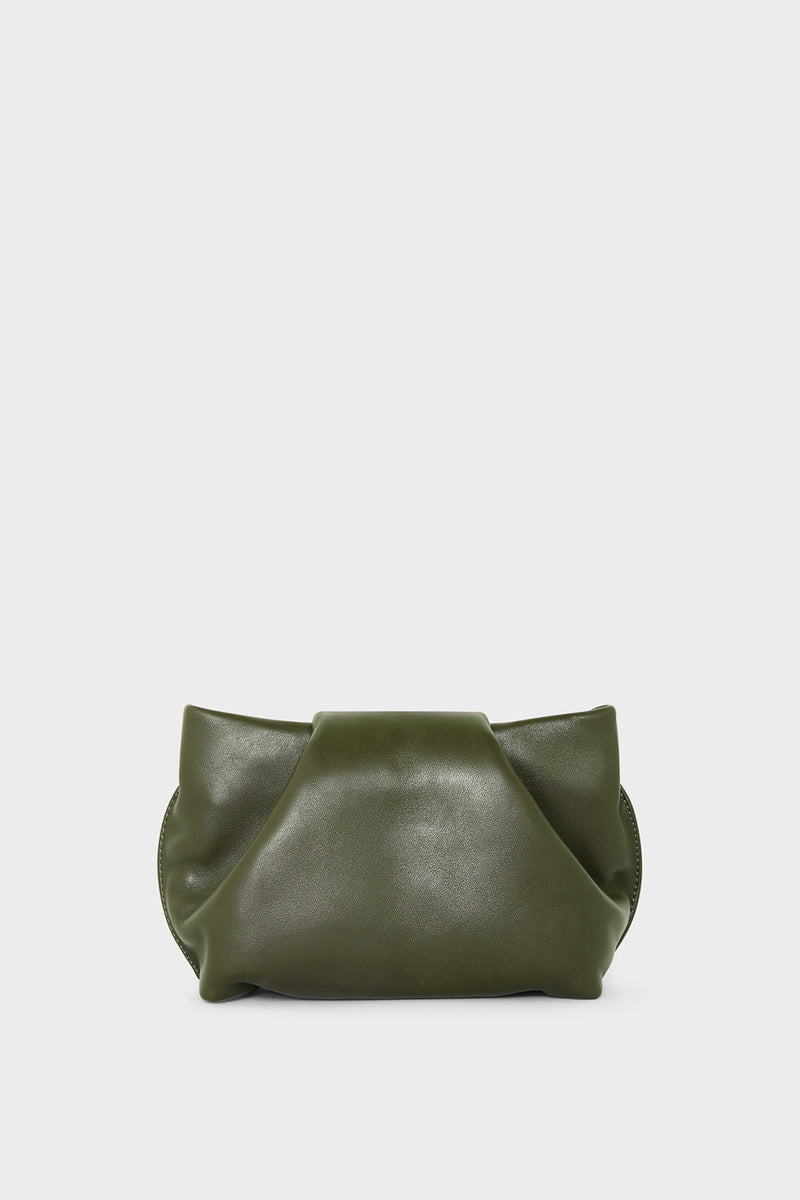 Fold Clutch Mini in Smooth Khaki