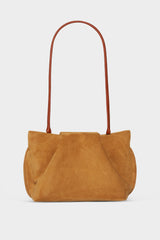 Fold Clutch Mini in Suede Tan