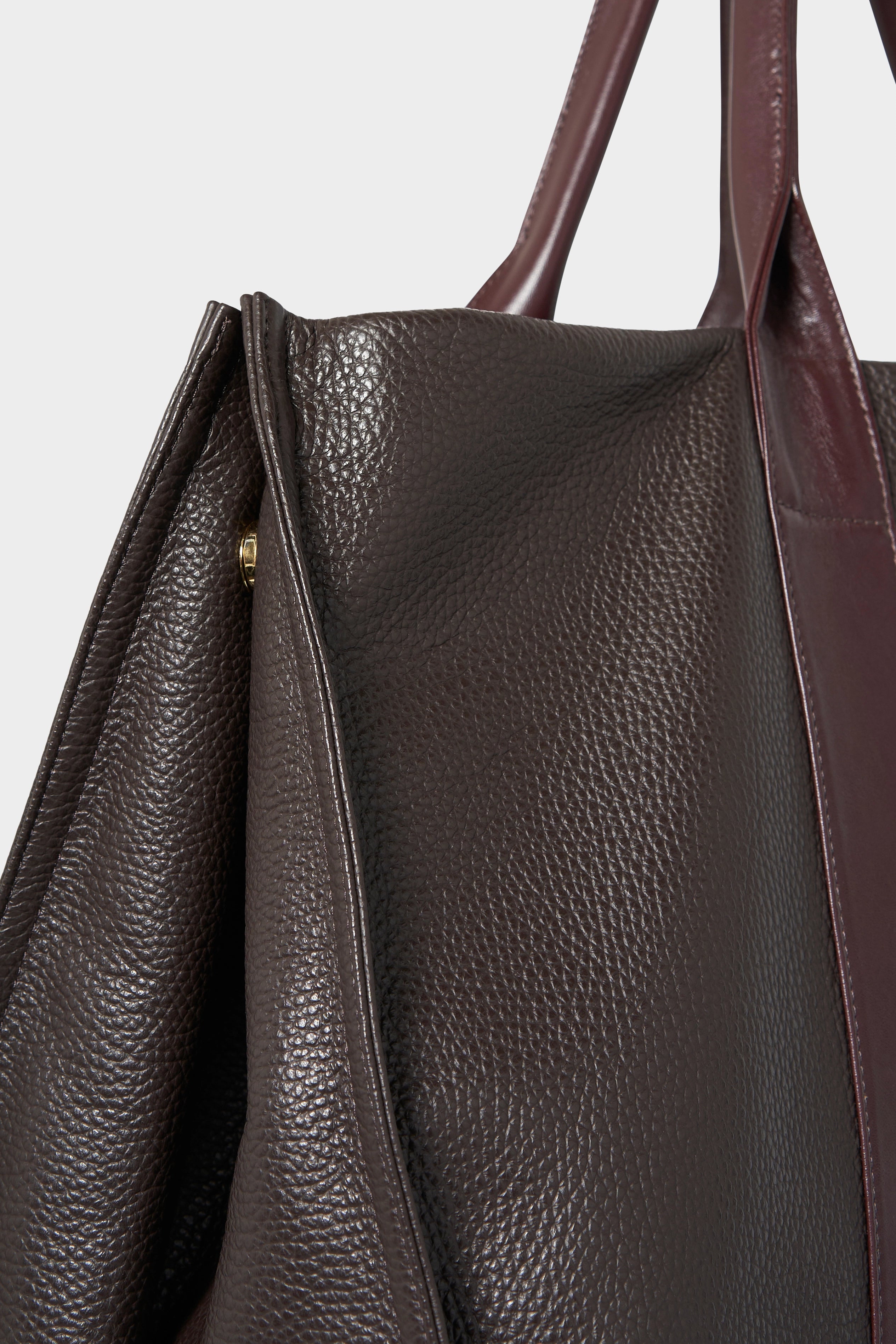 Jumbo Grocer Deluxe Tote Bag in Dark Brown