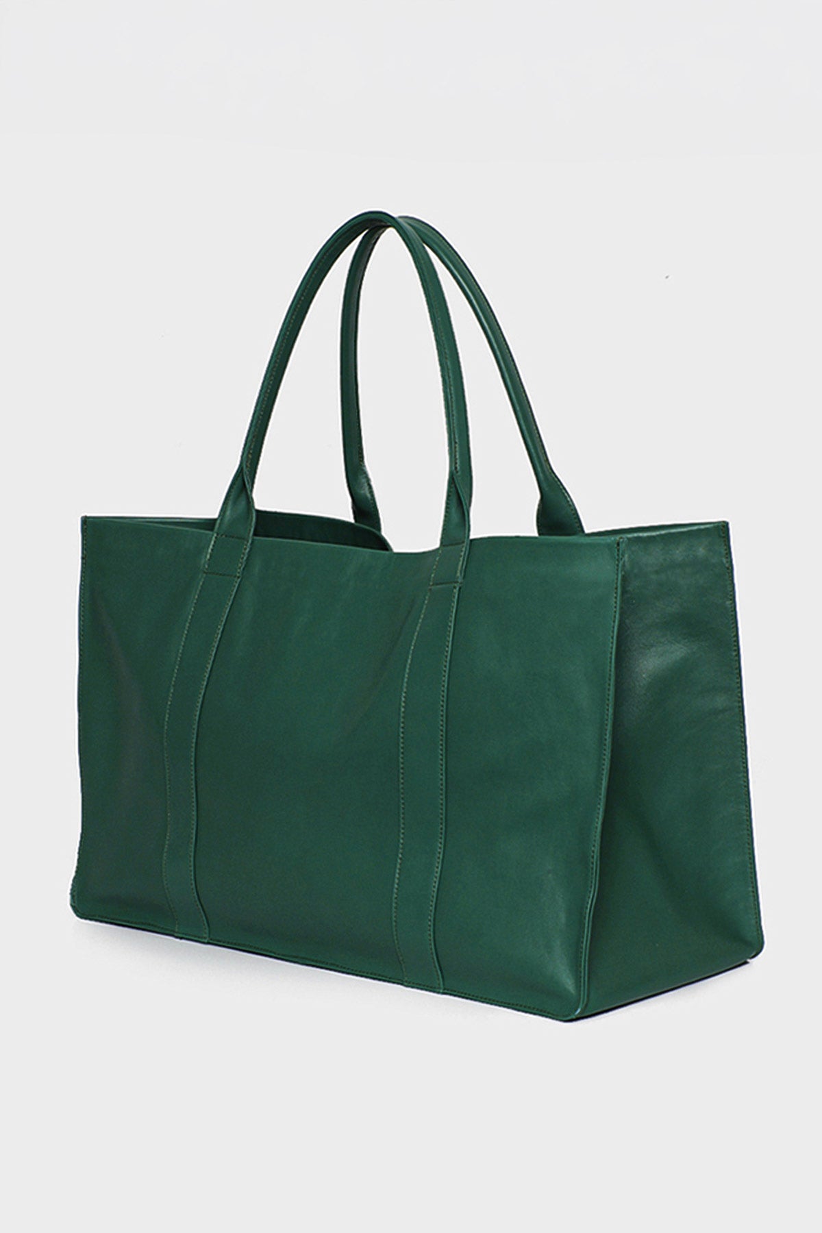 Original Grocer Tote in Smooth Bottle Green