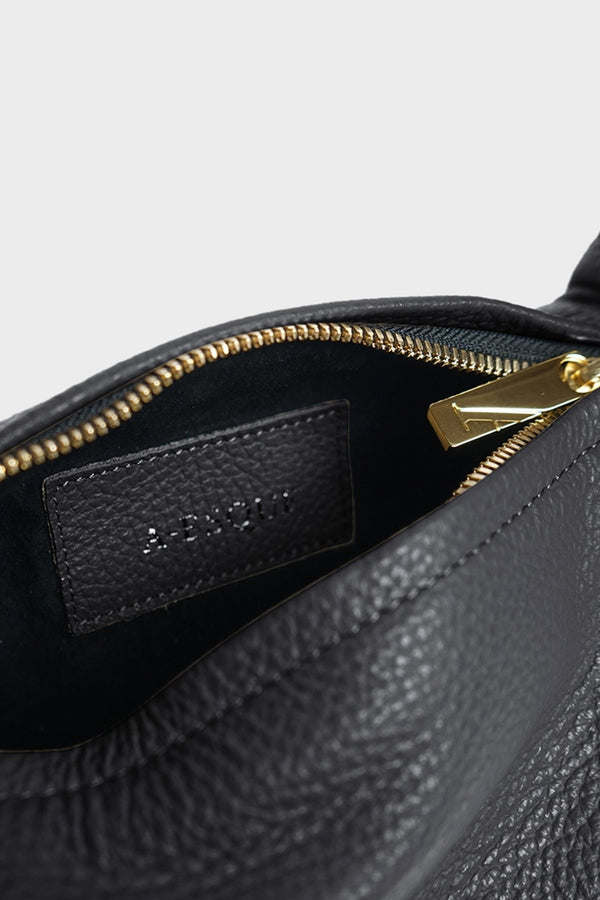 Mini Halo Bag in Grain Black