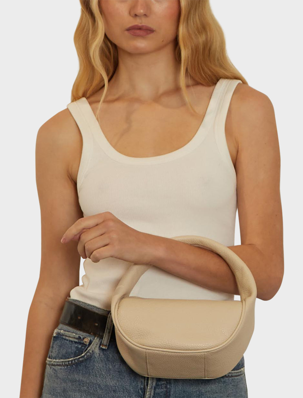 Mini Halo Bag in Grain White Wash