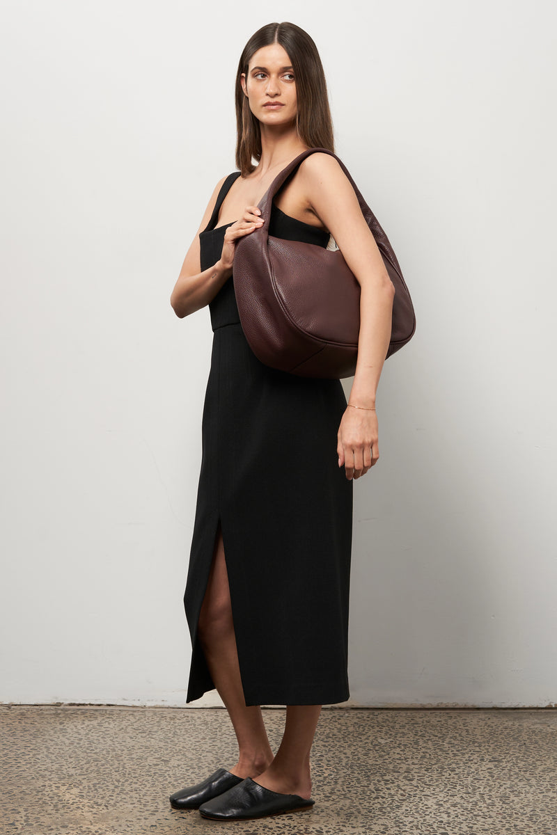 Halo Day Shoulder Bag in Burgundy