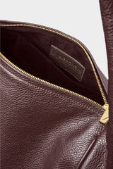 Midi Halo Shoulder Bag in Burgundy