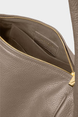 Midi Halo Shoulder Bag in Grain Grey Elephant