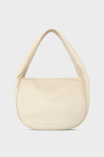 Midi Halo Shoulder Bag in Grain White Wash