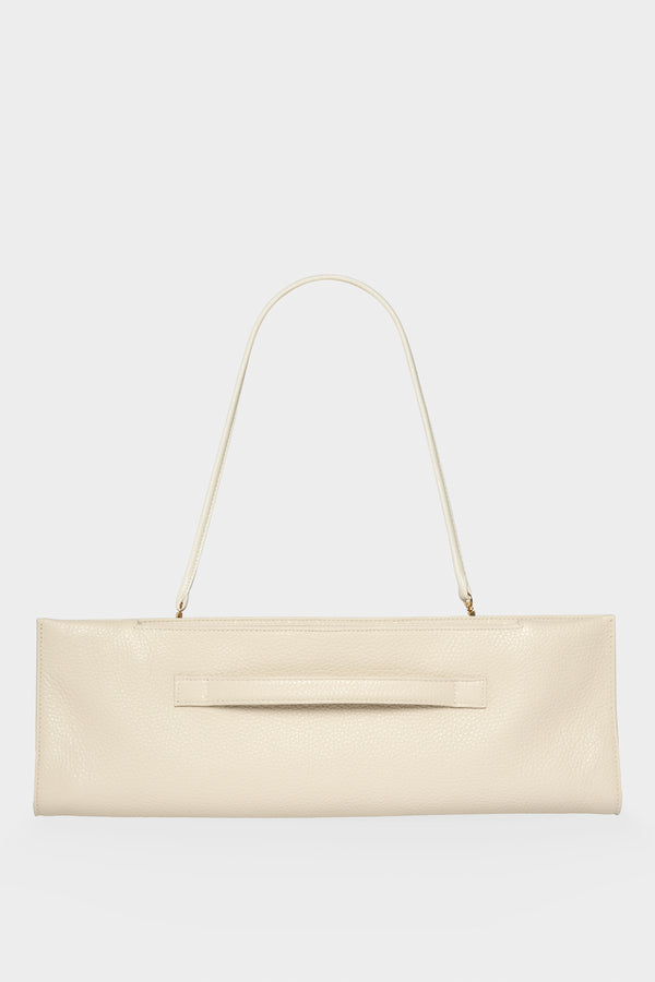 Handle Clutch in Grain White Wash