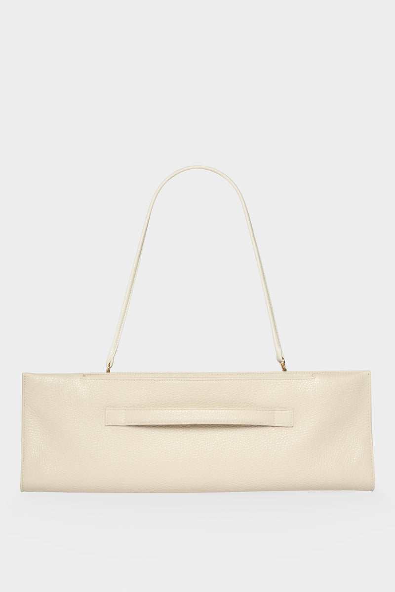 Handle Clutch in Grain White Wash