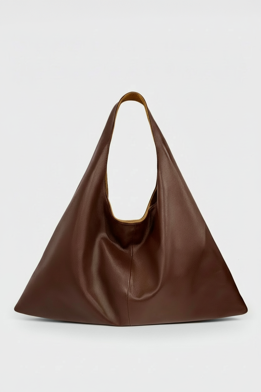Triangle Sack in Smooth Chestnut