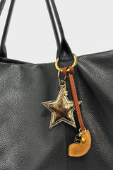 Seeing Stars Keyring in Metallic Gold