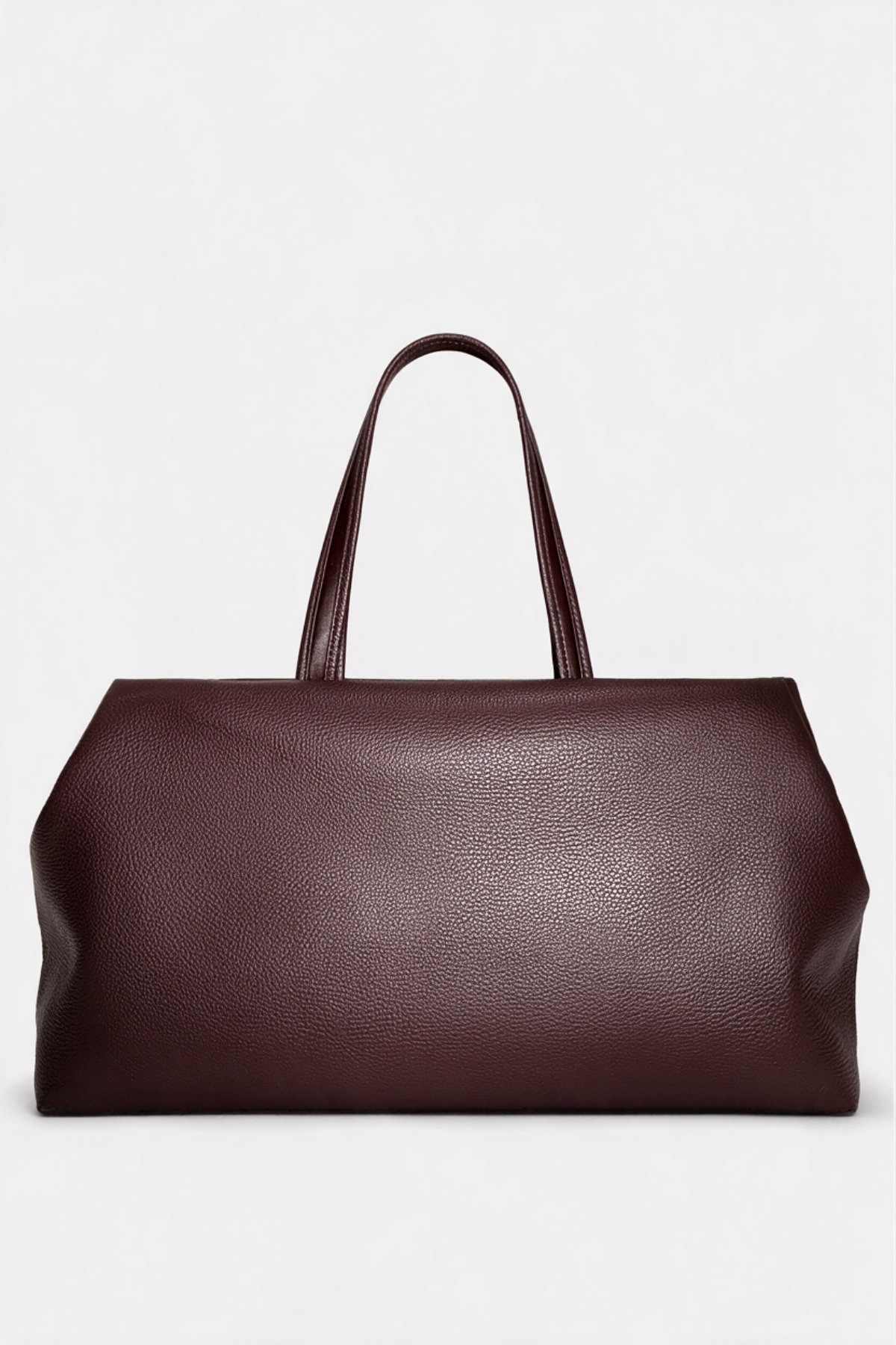 Inverted Fold Tote Bag in Grain Burgundy