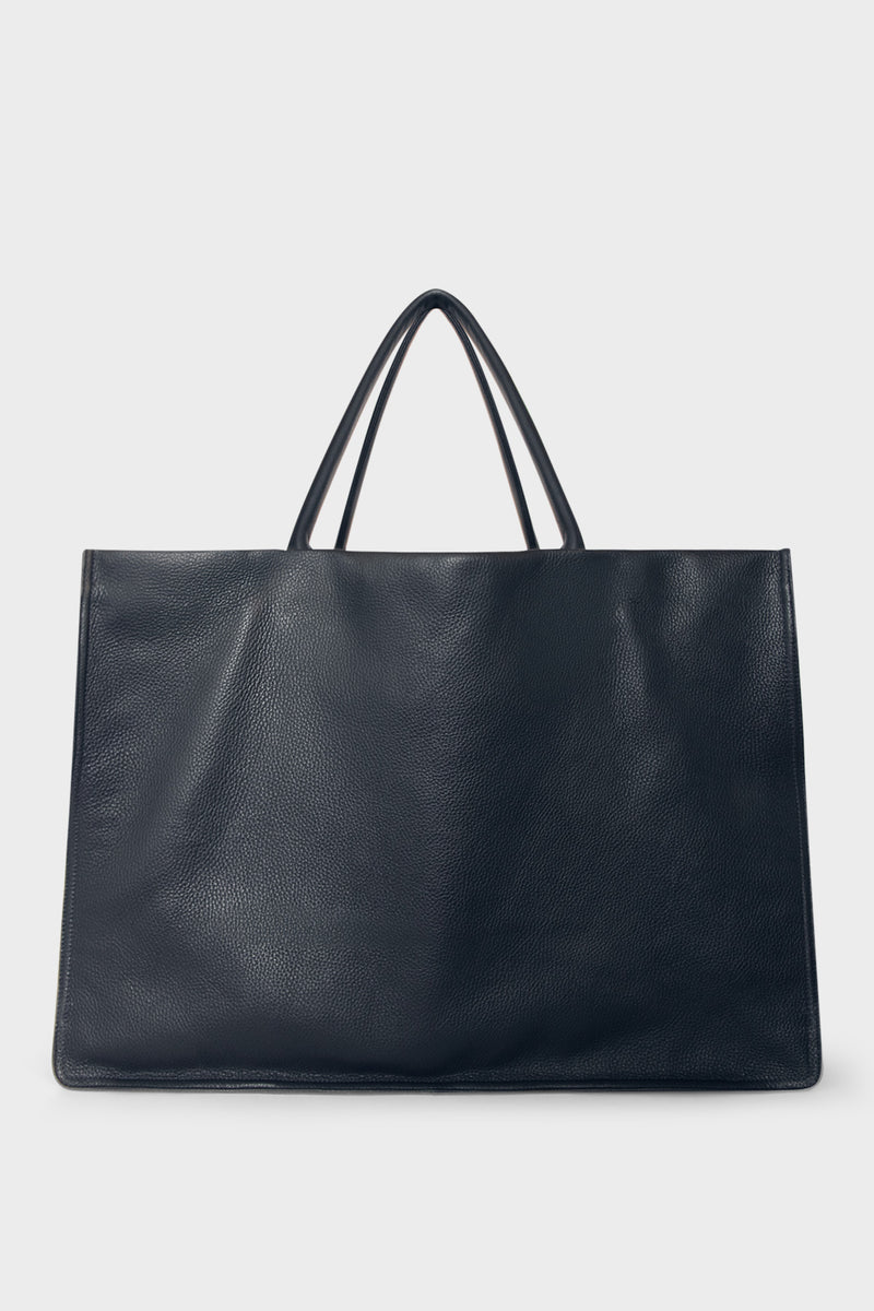 Jumbo Suite Tote Bag in Grain Navy