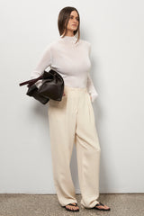 Junior Suite Tote  Bag in Dark Brown