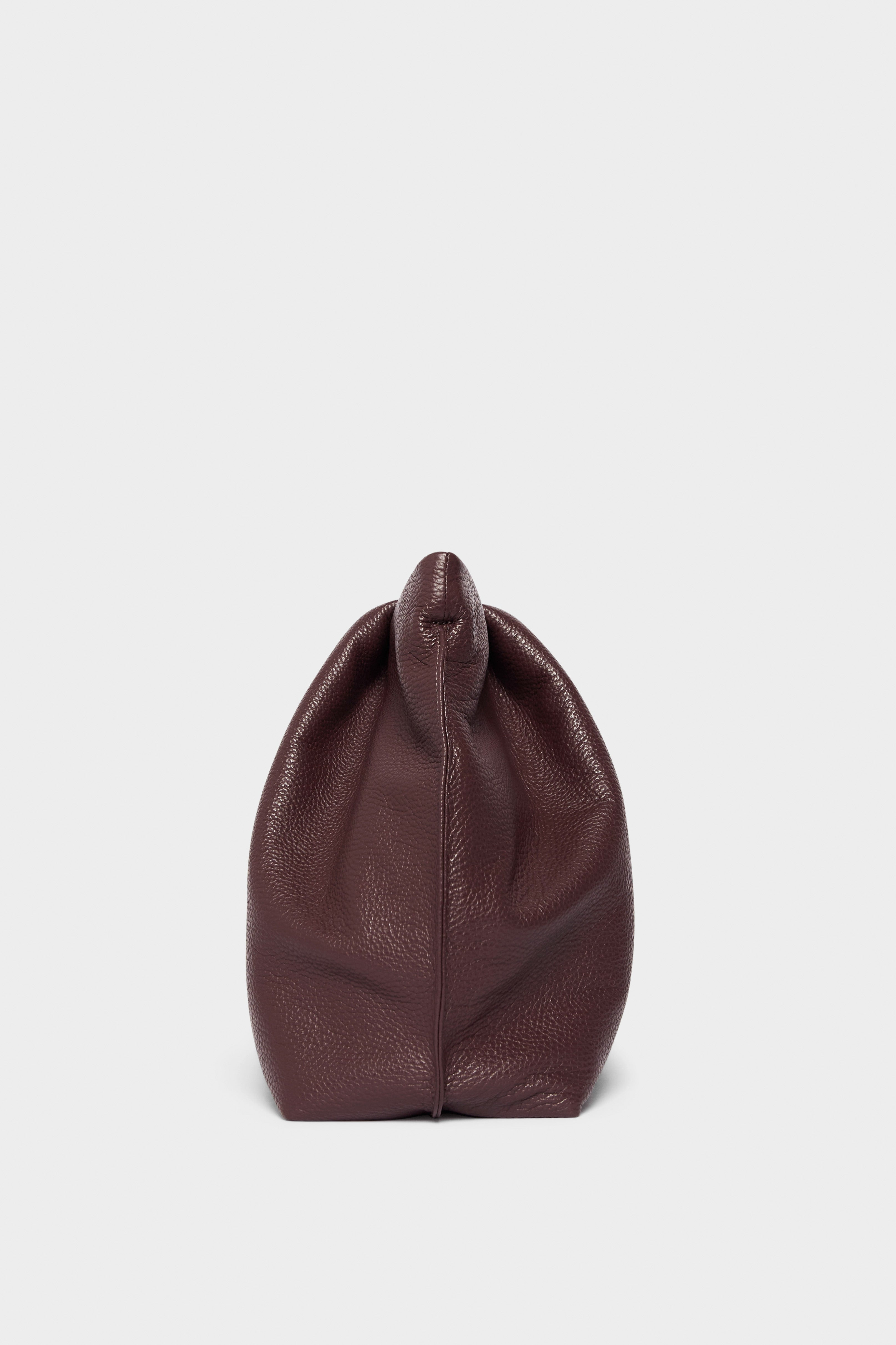 Large Fold Clutch in Grain Burgundy