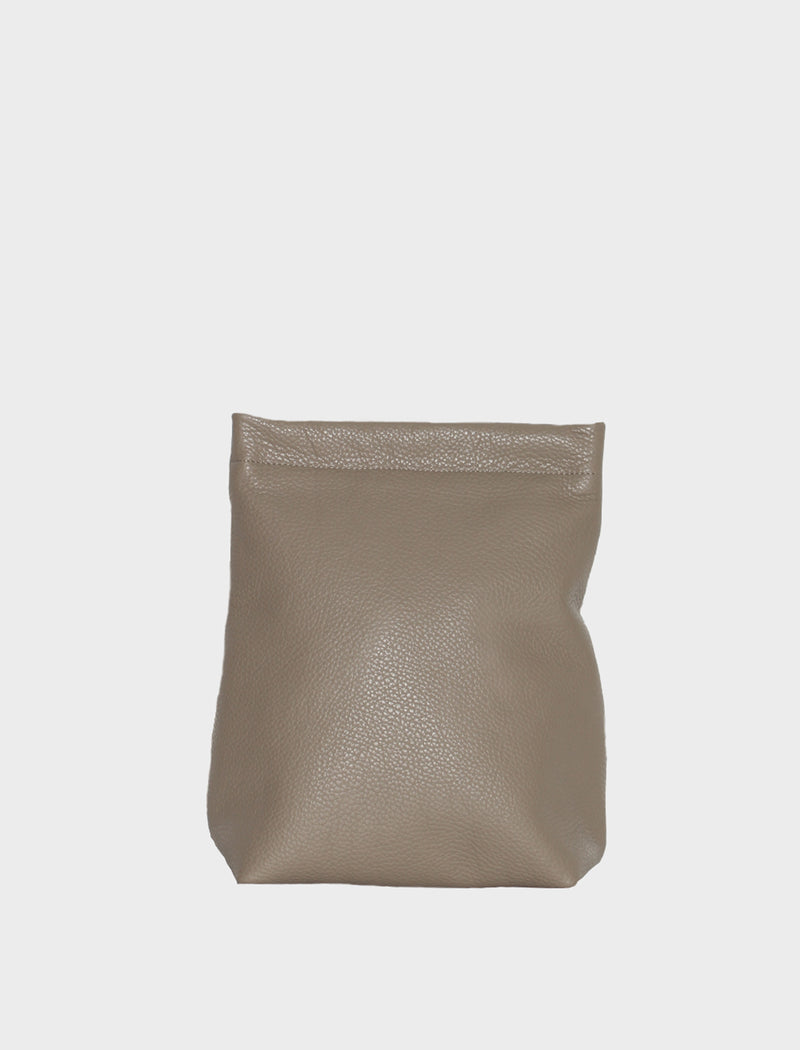 Lunch Bag Leather Clutch Elephant Duo AESQUE