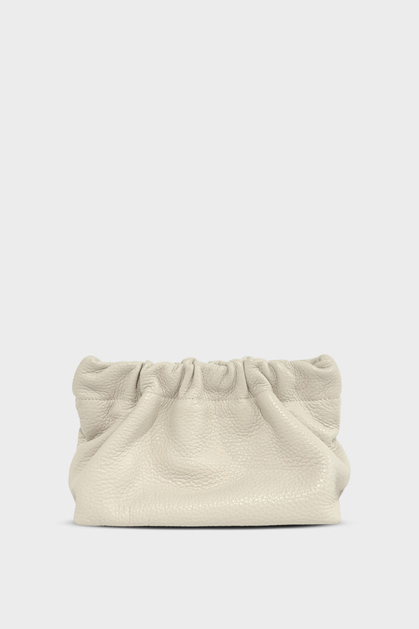 Mini Mellow Clutch in Grain White Wash