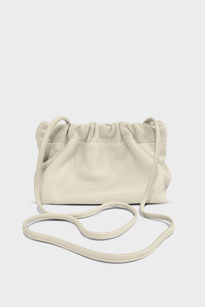 Mini Mellow Clutch in Grain White Wash