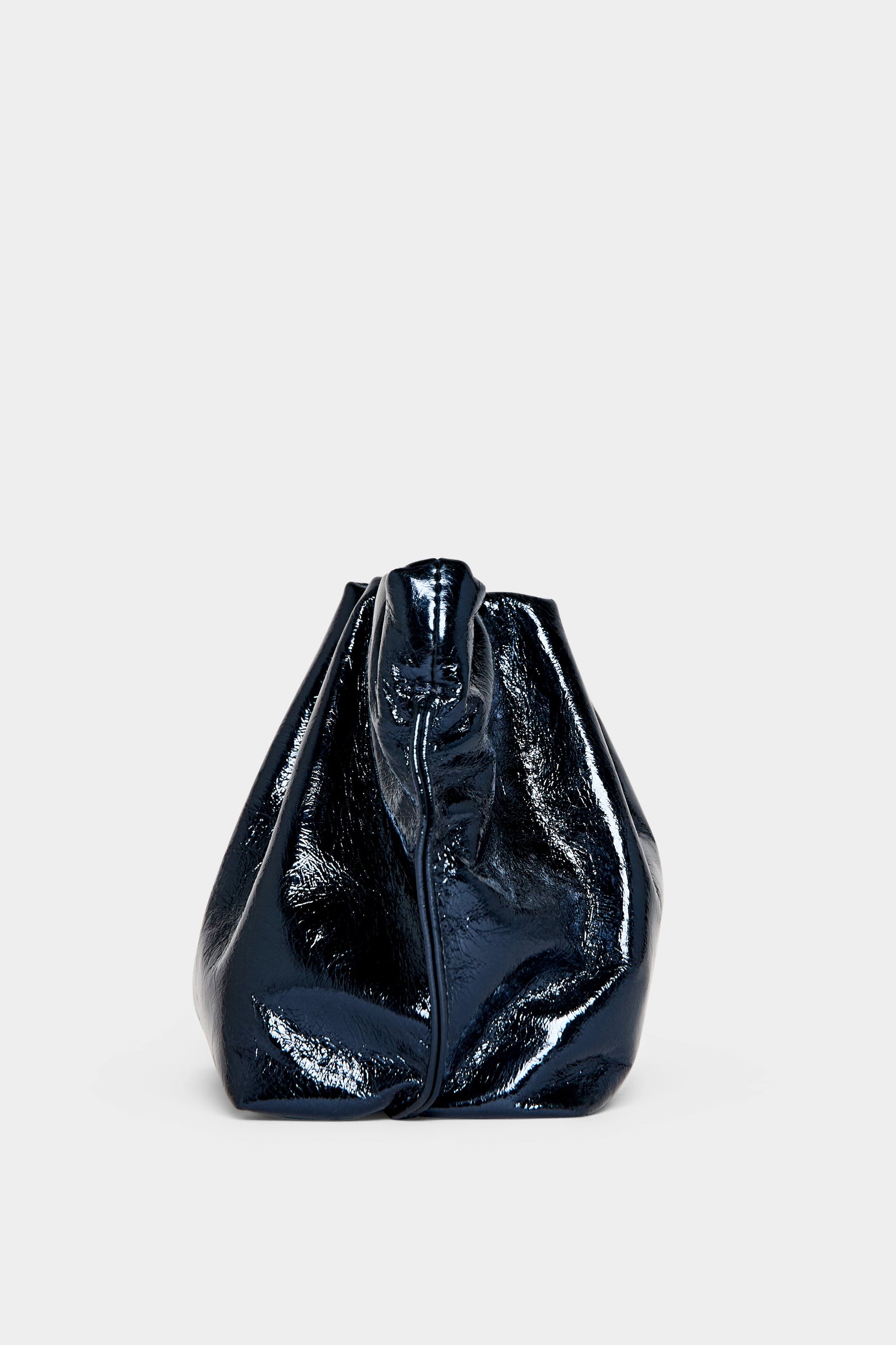 Metallic blue clutch bag sale