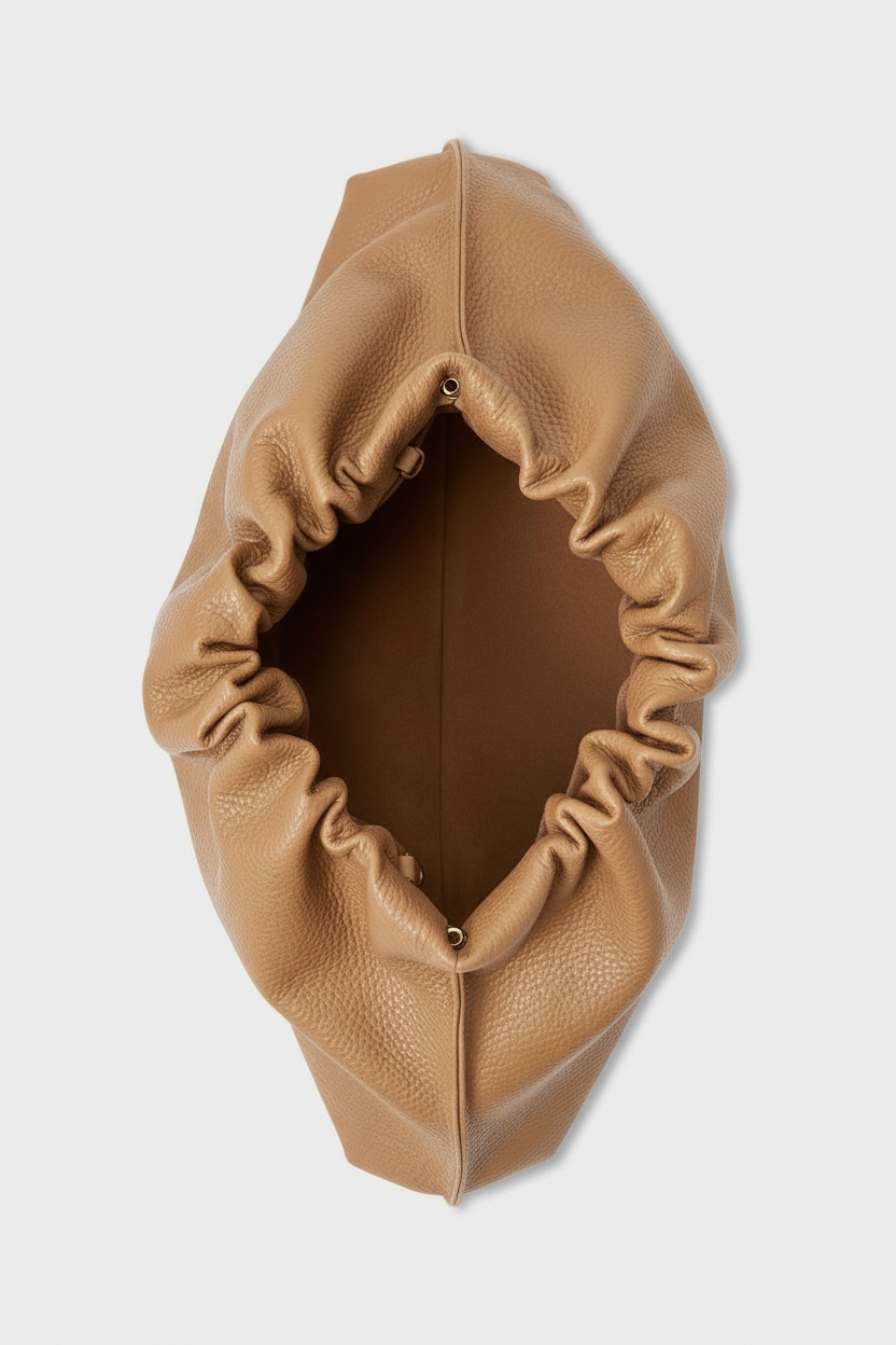 Midi Cloud Bag in Grain Latte