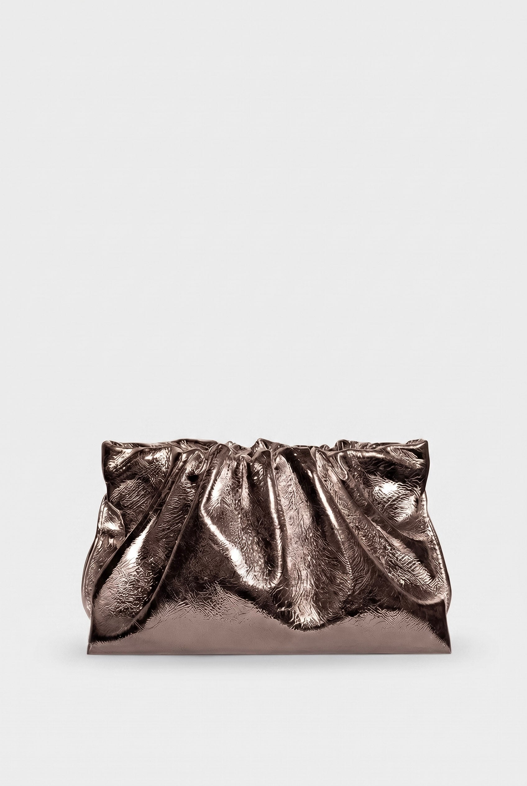 Midi Puffa in Metallic Brown