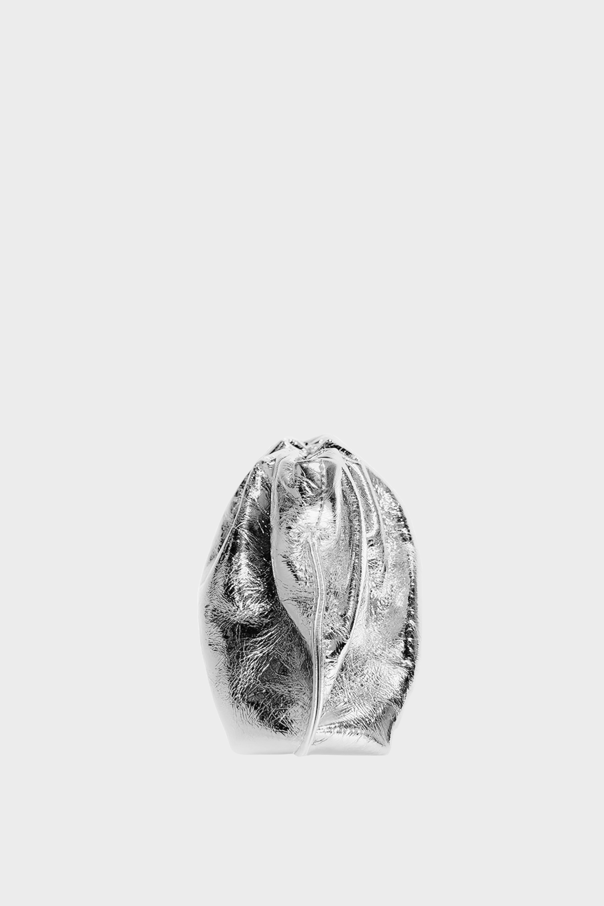 Midi Puffa in Metallic Silver