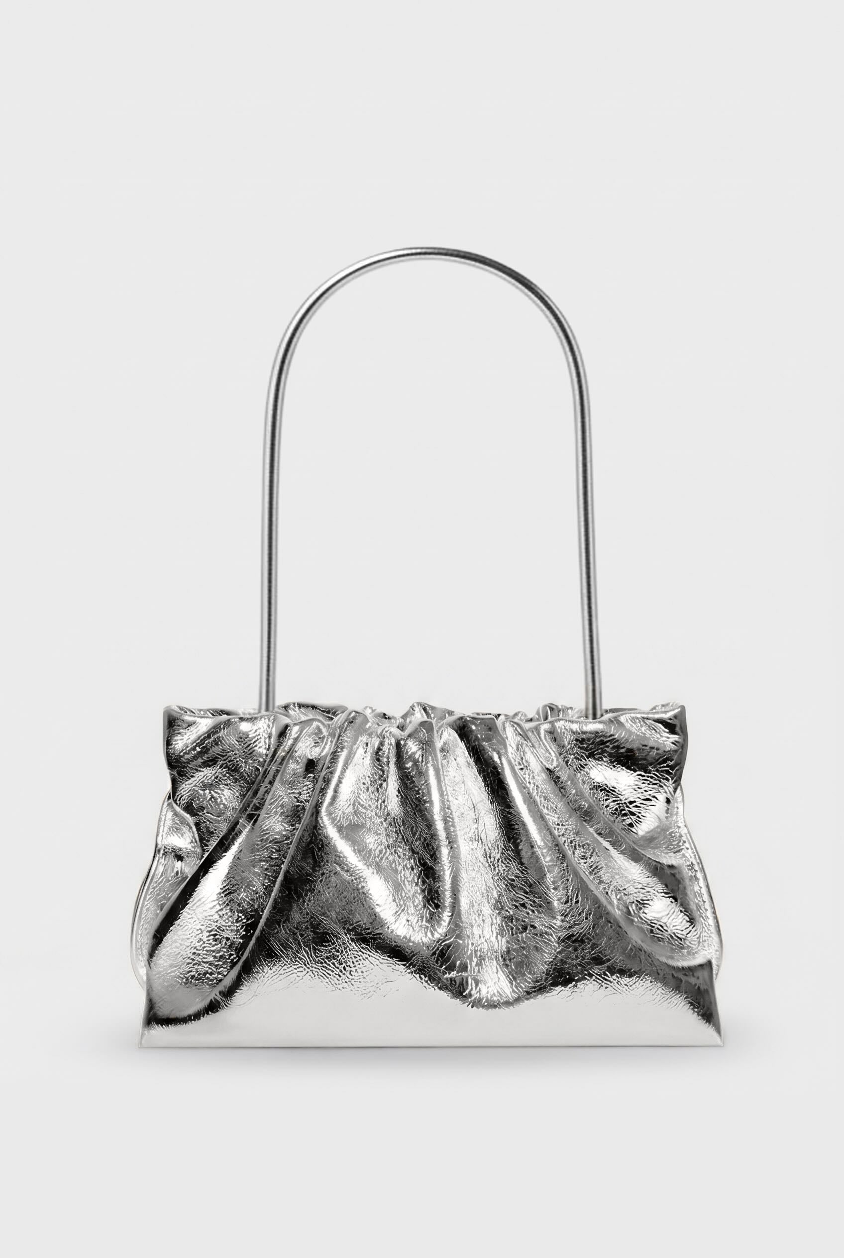 Midi Puffa in Metallic Silver