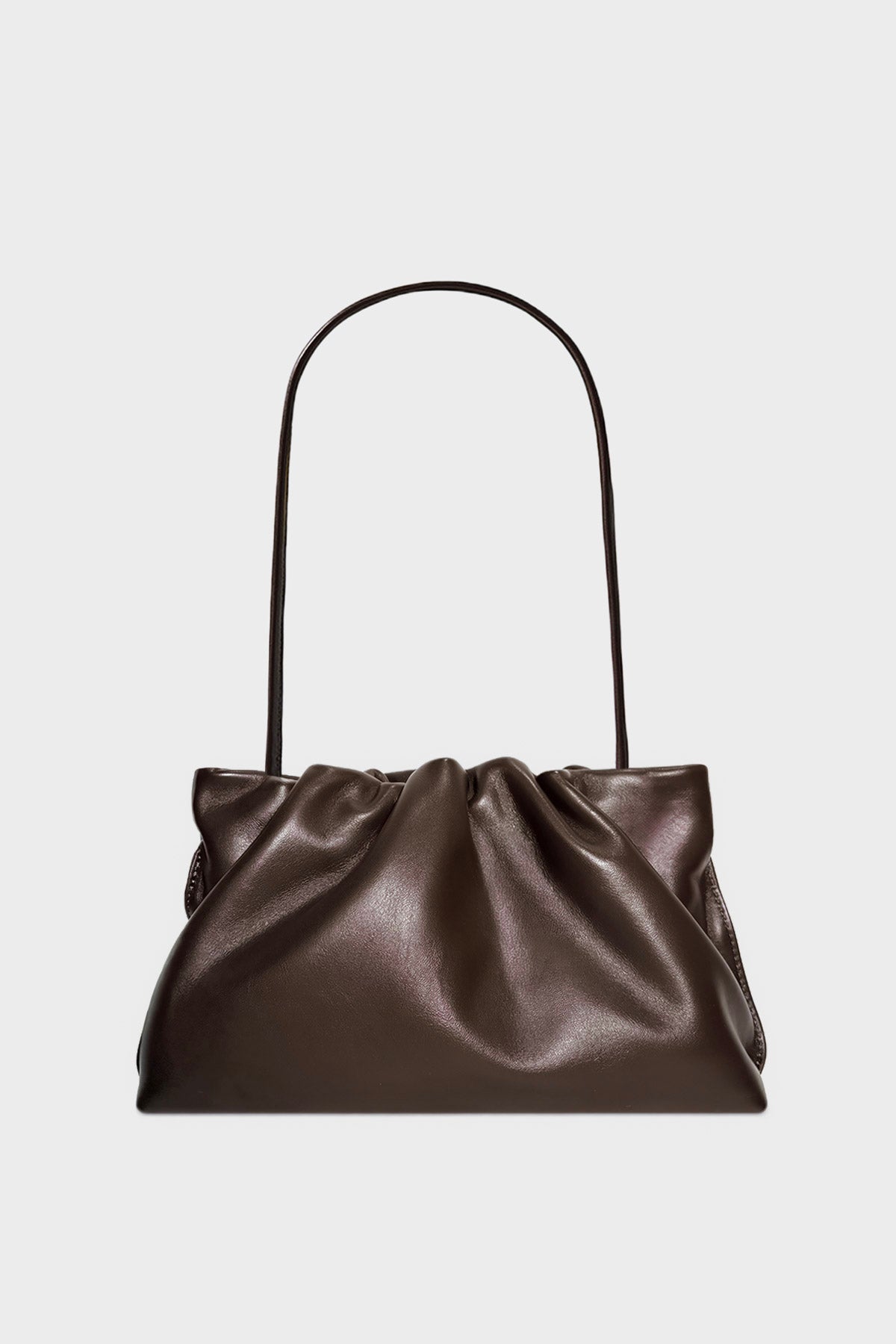 Midi Puffa in Smooth Dark Brown