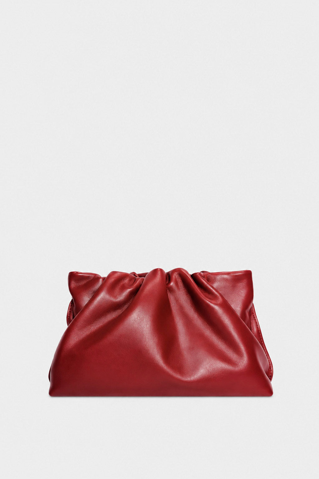 Midi Puffa in Smooth Red