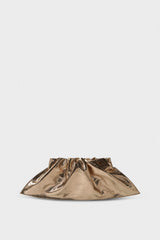 Mini Cloud Clutch Bag in Metallic Gold