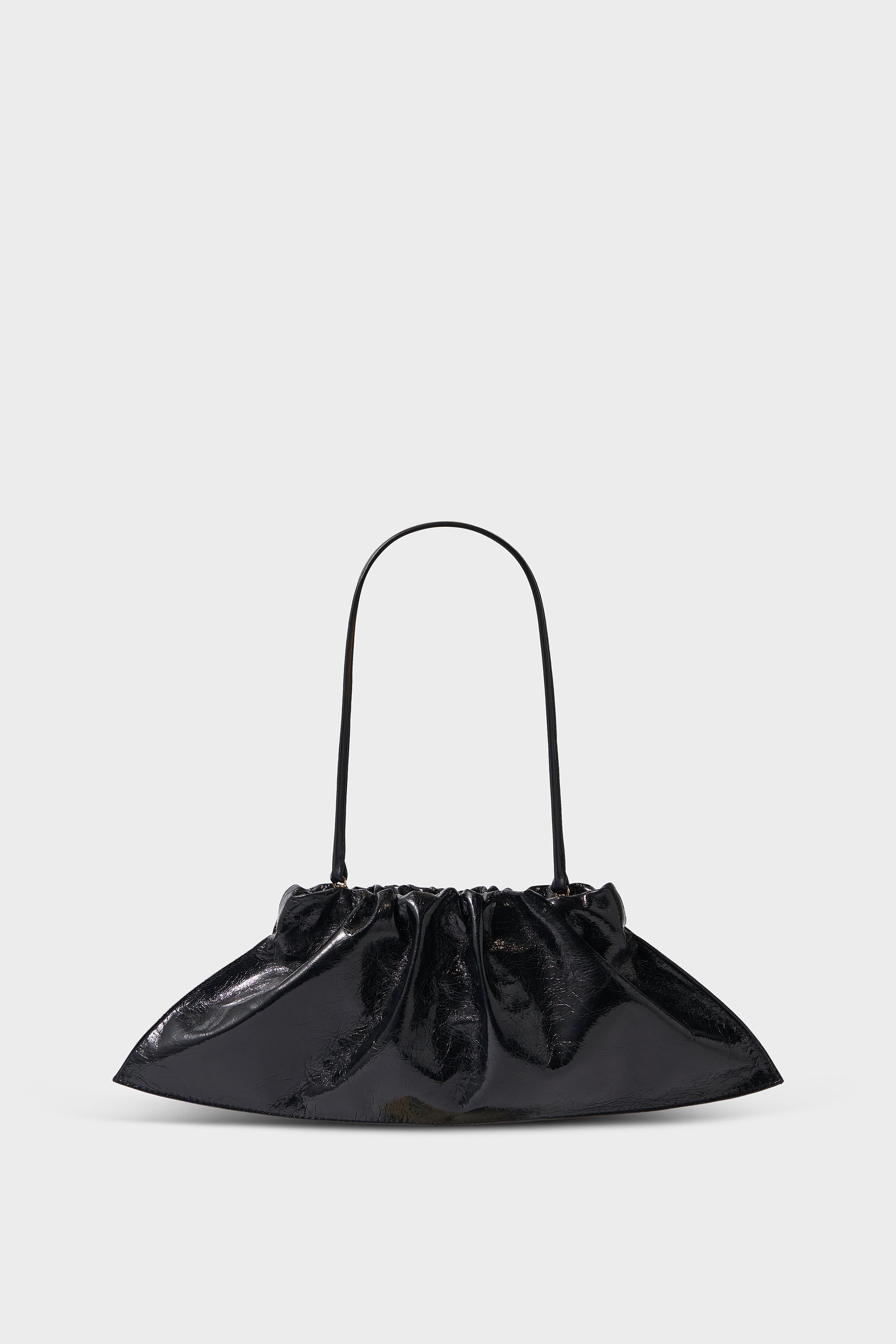 Mini Cloud Clutch Bag - Metallic Black | A-ESQUE