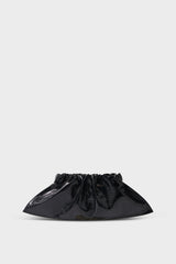 Mini Cloud Clutch Bag in Metallic Black