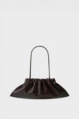 Mini Cloud Clutch in Smooth Dark Brown