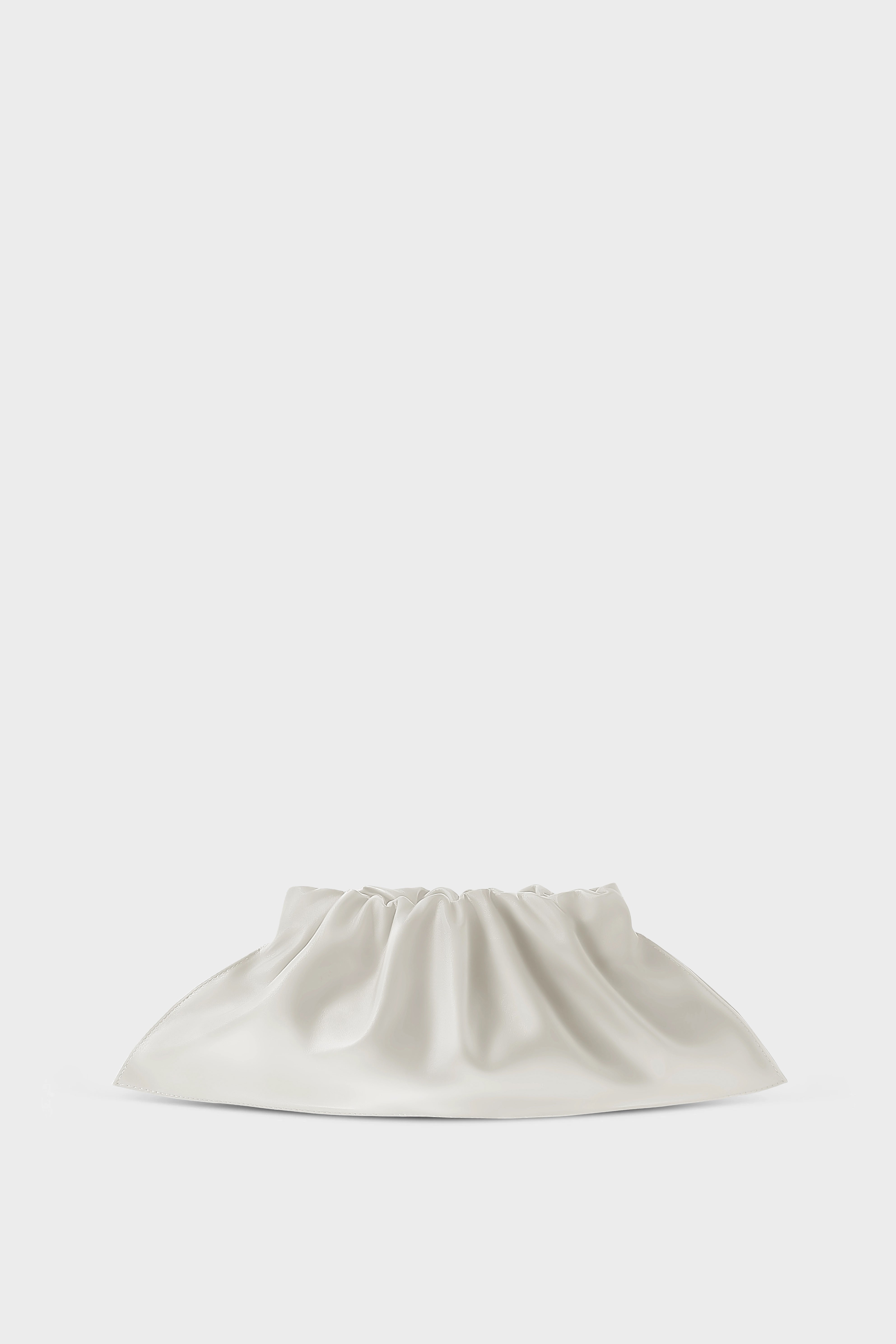Mini Cloud Clutch in Smooth Off White