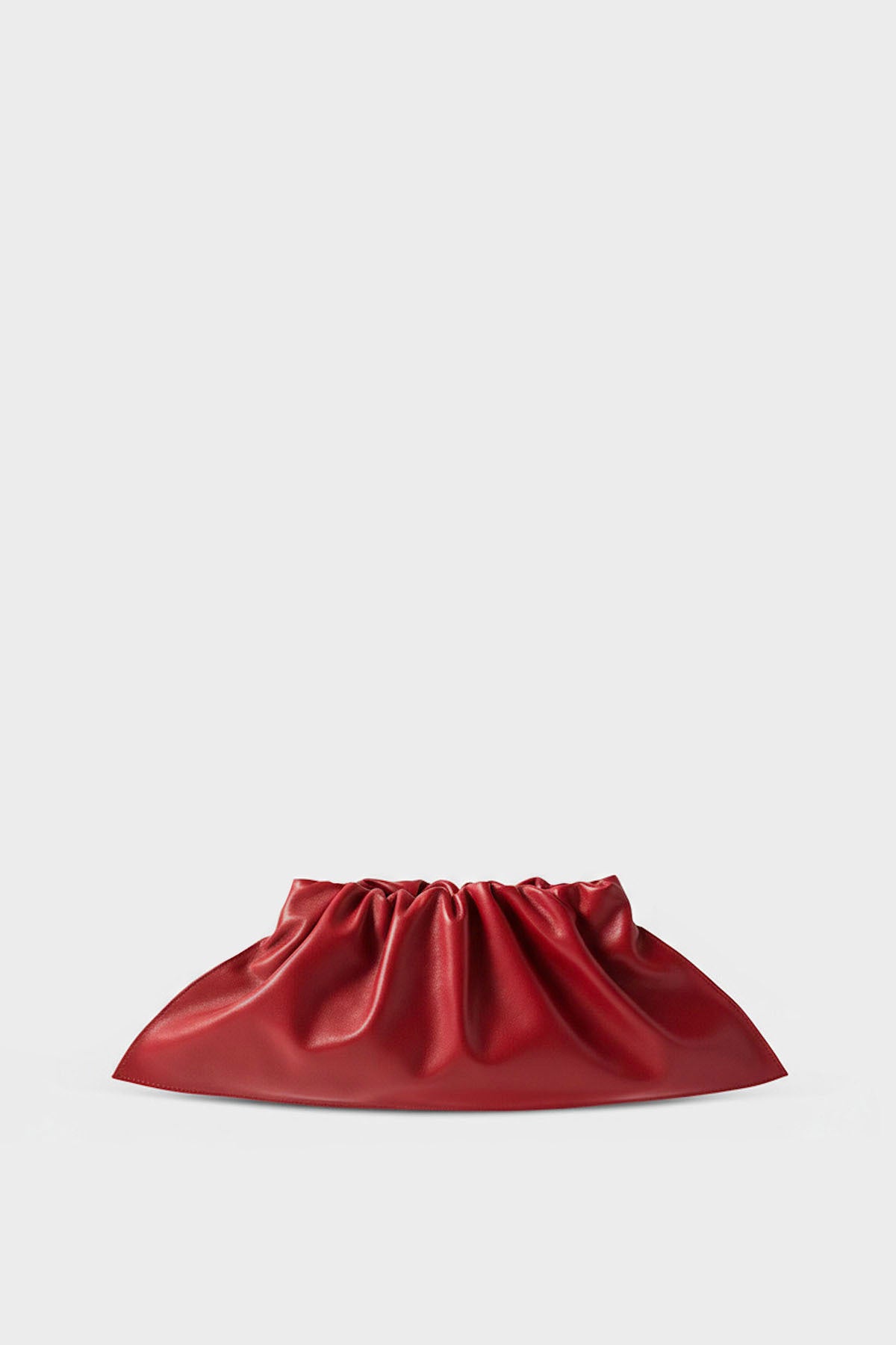 Mini Cloud Clutch in Smooth Red