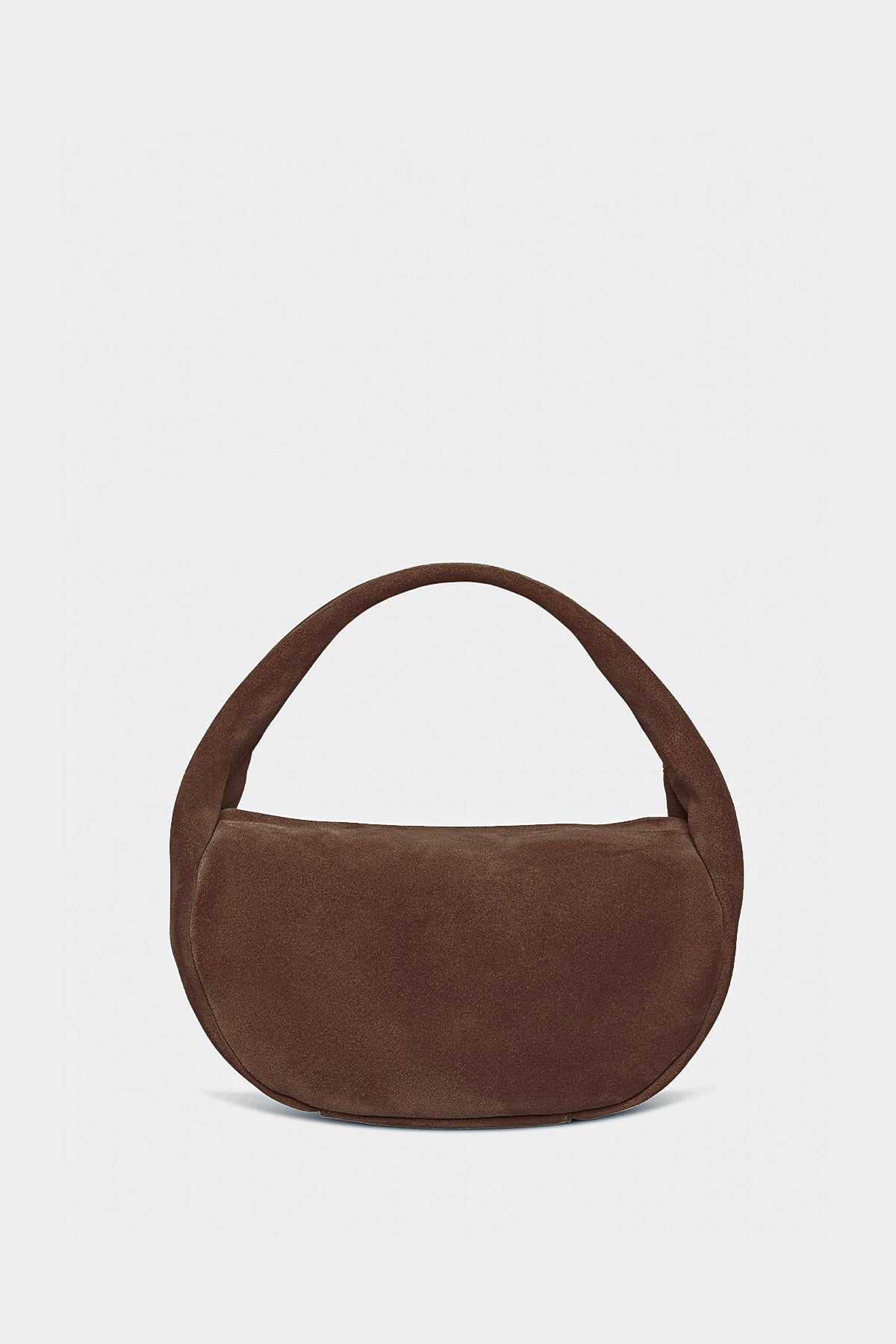 Mini Halo Bag in Suede Chestnut
