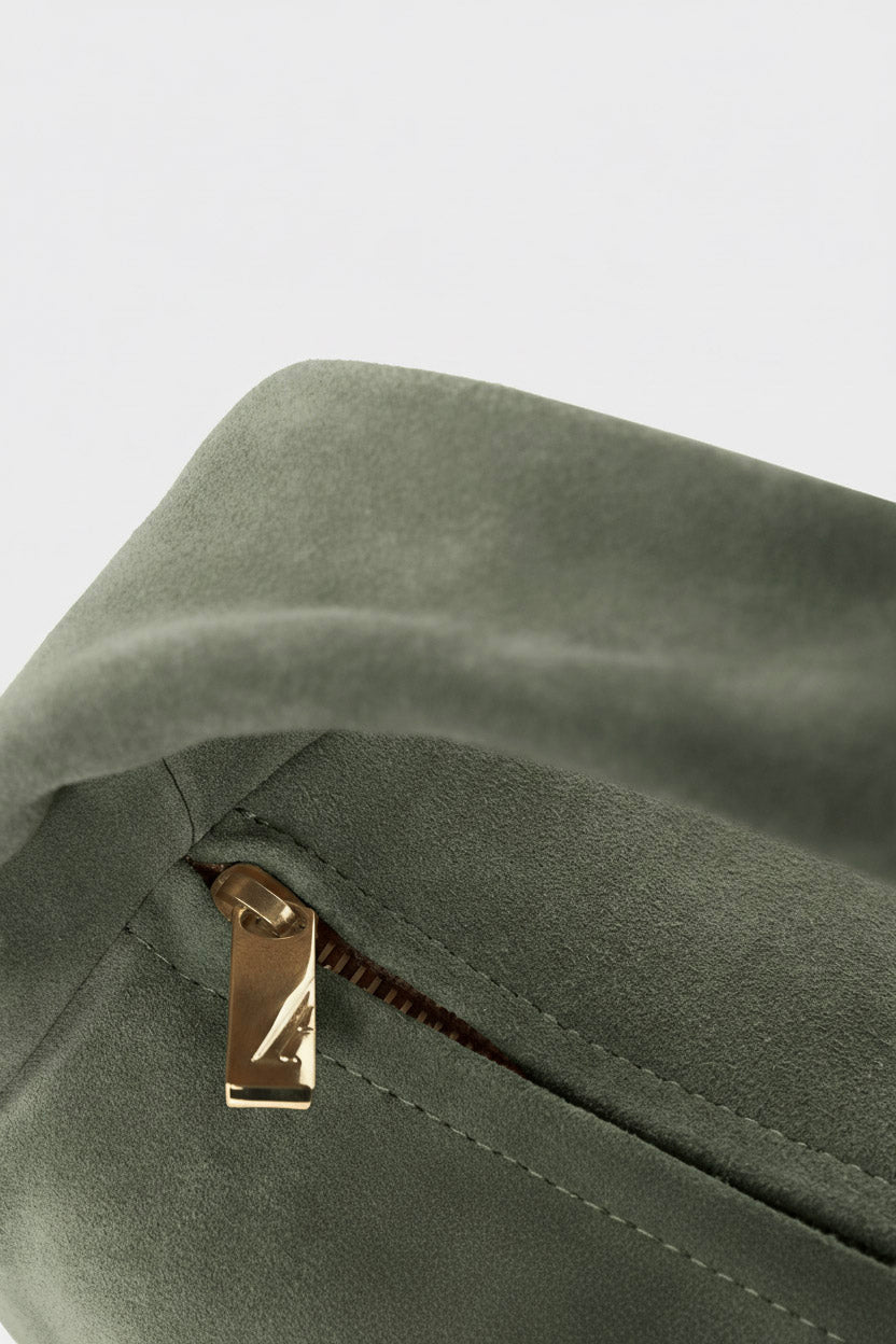 Mini Halo Bag in Suede Forest