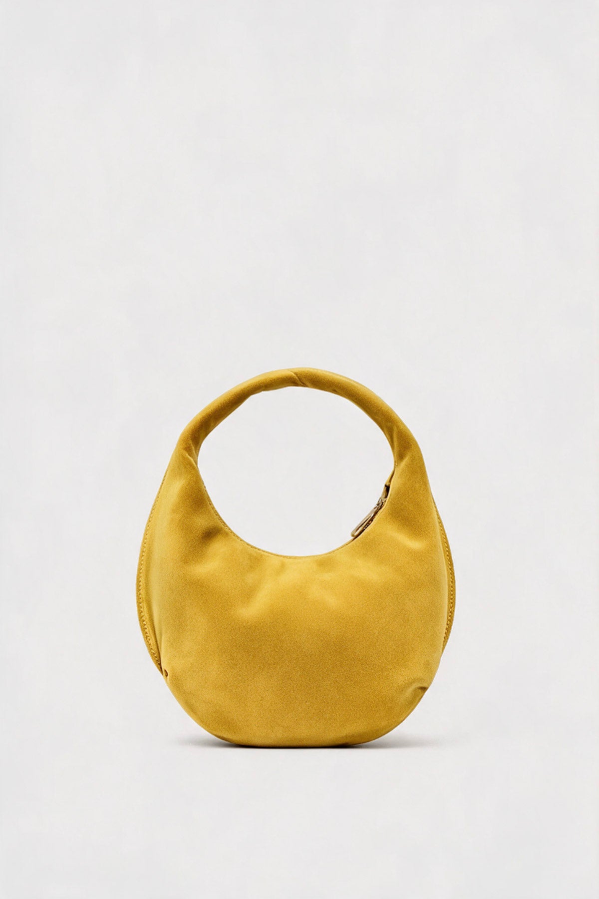 Mini Moon in Suede Ochre
