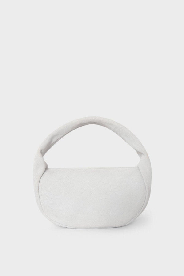 Mini Halo Bag in Suede White